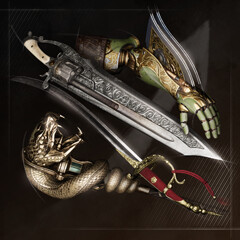 Autntico coleccionista de equipo de combate