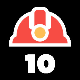 Icon for Your 10th construction. You're a real builder.