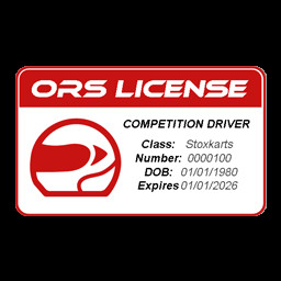 Racing License Red