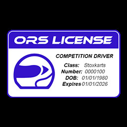 Racing License Blue