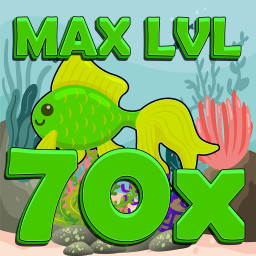 Reach the maximum level for 70 fish and keep them alive
