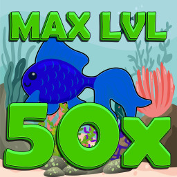 Reach the maximum level for 50 fish and keep them alive