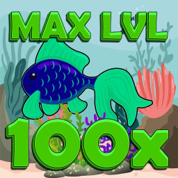 Reach the maximum level for 100 fish and keep them alive