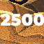 2500 points