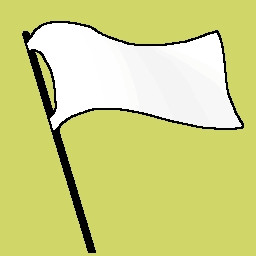 Only white flag