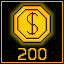 Got 200 Coins!