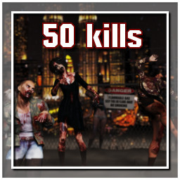 Kill a total of 50 zombies!