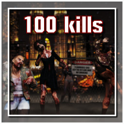 Kill a total of 100 zombies!
