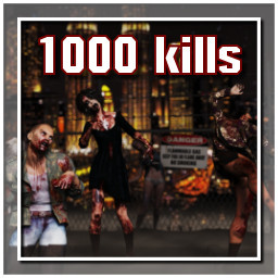 Kill a total of 1000 zombies!