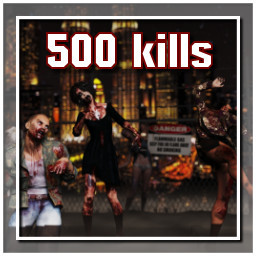 Kill a total of 500 zombies!