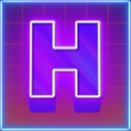 Synthwave Letter H