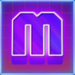 Synthwave Letter M