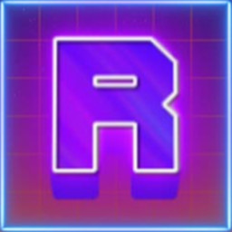 Synthwave Letter R