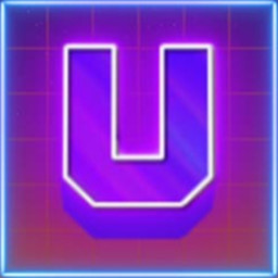 Synthwave Letter U