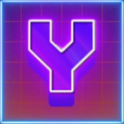 Synthwave Letter Y