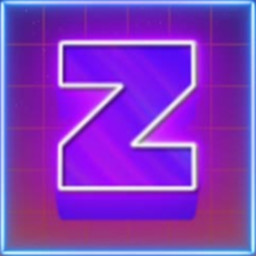 Synthwave Letter Z