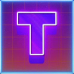 Synthwave Letter T