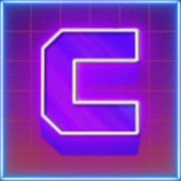 Synthwave Letter C