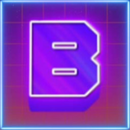 Synthwave Letter B