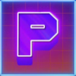 Synthwave Letter P