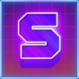 Synthwave Letter S