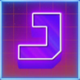 Synthwave Letter J