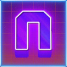 Synthwave Letter N