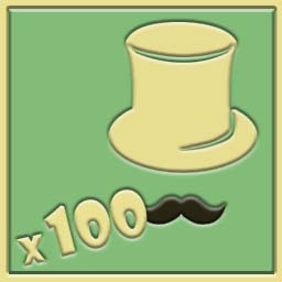Collected 100 hats