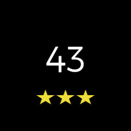 Level 43 completed with 3 stars