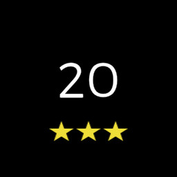 Level 20 completed with 3 stars