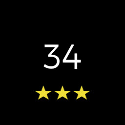Level 34 completed with 3 stars