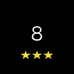 Level 8 completed with 3 stars