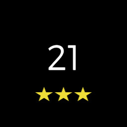 Level 21 completed with 3 stars