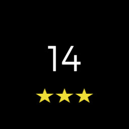 Level 14 completed with 3 stars