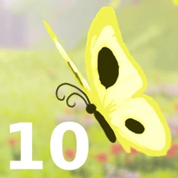 10 butterflies.