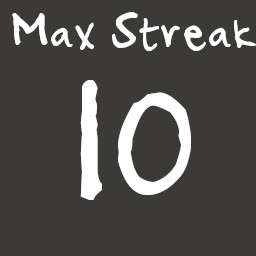 Icon for Max Streak 10