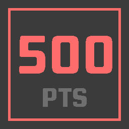 500 points