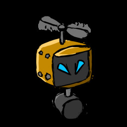 Icon for orange flying bot