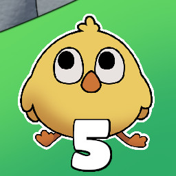 5 Hen chicks