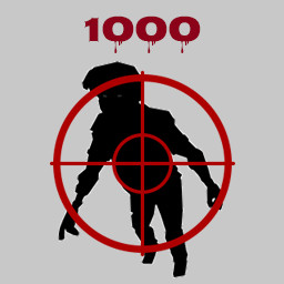 1000 zombies killed