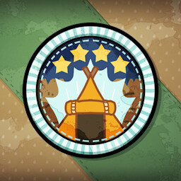 Tent Pitcher: Elite achievement icon for Cozy Grove: Camp Spirit