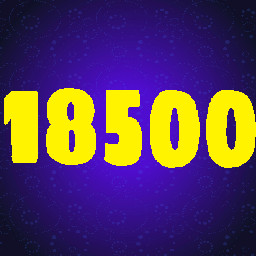 18500 Points