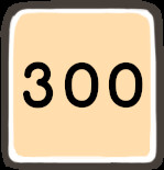 Icon for 300 moves