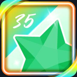 35 Green Stars