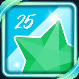 25 Green Stars