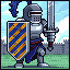 Knight with shield