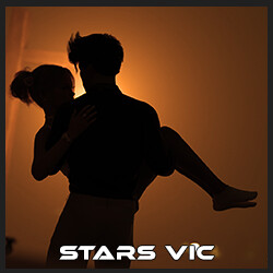 Watching the stars with Victoria.