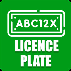 Change License Plate Number