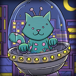 Icon for You found the Alien Cat