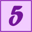 Icon for 5 level complete